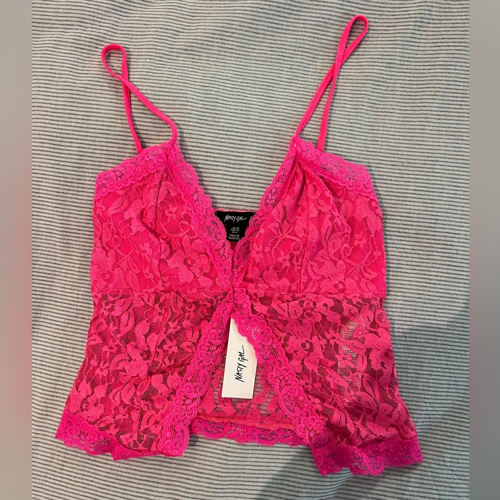 NASTY GAL- lace tank top